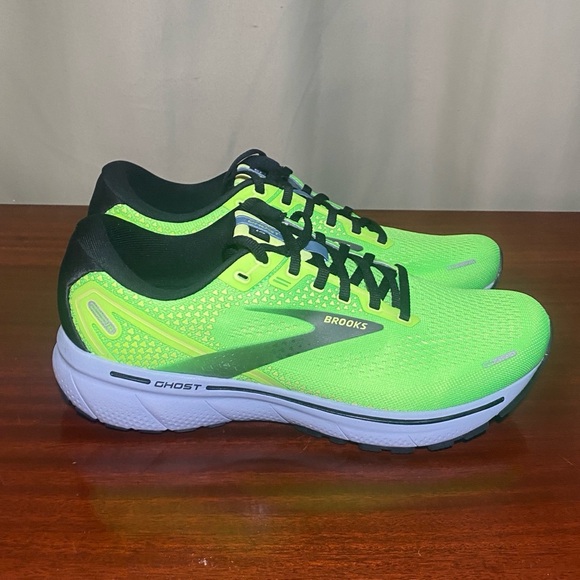 Brooks Ghost 14 Green Running Shoes Men's Size 9.5 M - Picture 1 of 7